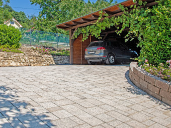 Barabás térkő  Elegante Gránitkő 6 cm, obszidián
