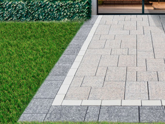 Barabás térkő  Elegante Gránitkő 6 cm, obszidián