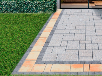 Barabás térkő  Elegante Gránitkő 6 cm, obszidián