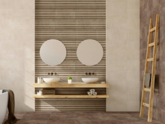 Valore_Bronx Line Beige matt fali csermpe 25*50 cm