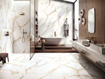 Valore_Divina Calacatta Gold Ret fényes padlólap 60*120*0,92 cm
