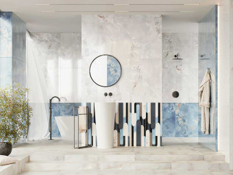 Vero White Gloss fényes falicsempe 32,8 x 89,8 x 1 cm