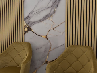 Mediterrán M_PVC falpanel Gold Dream 2800*1220*2,8 mm 
