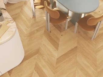 Melegburkolat_Barlinek olajozott szalagparketta Bright Tölgy Chevron 725*130*14 mm