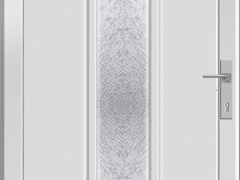 Bejárati ajtó_dombornyomott panel_Lord 1 üveges