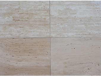 Természetes Kőburkolat_Classic Travertin Veincut, bézs, tömítetlen, matt csizolt mészkőlap, 30 x vh x 2 cm