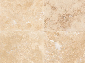 Természetes Kőburkolat_Light travertin tömített, matt csiszolt, 40,6 x 40,6 x 1,2 cm