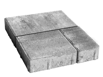 Barabás térkő Somló Trió 6 cm, ezüst-antracit