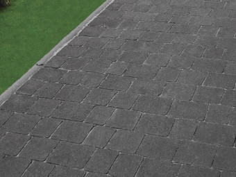 Barabás térkő Villány kombi 6 cm, antracit