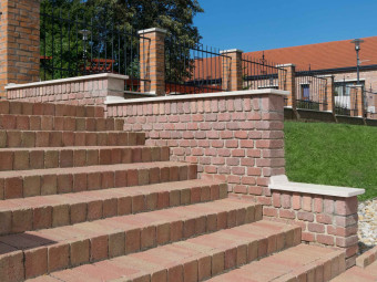 Barabás térkő Téglakő 5 cm, sárga-piros