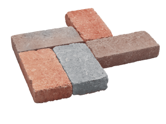 Barabás térkő Téglakő 5 cm, sárga-piros