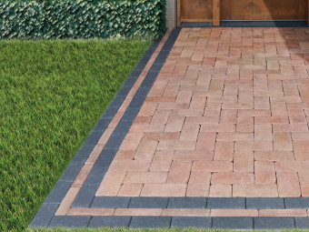 Barabás térkő Téglakő 8 cm, sárga-piros