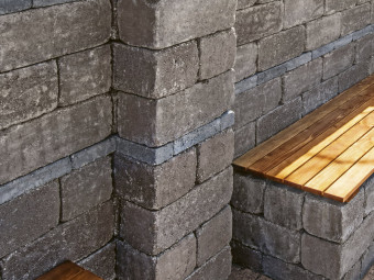 Barabás térkő Antikolt blokkelem 40x20x15 cm, barna