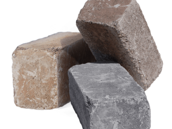 Barabás térkő Antikolt blokkelem 40x20x15 cm, barna