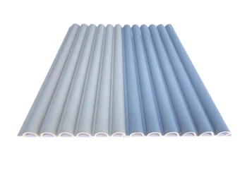Mediterrán R_ Bambusz-PVC falpanel MonoAura Bőrhatású Light Grey 280*15*1,5 cm