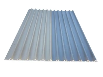Mediterrán R_ Bambusz-PVC falpanel MonoRima Bőrhatású Light Grey 280*15*1,5 cm