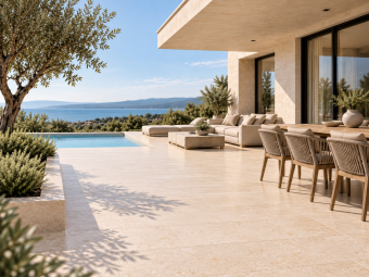 Természetes kőburkolatok_ Mediterrán prémium mészkő falburkolat /55003/ fémkefélt 60*30*1,1 cm
