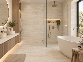 Izida_Travertine Natural matt padlólap 30,3x60,6x0,8 cm