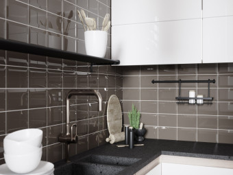 Golden Tile_Metro Smoky fényes falicsempe 10 x 20 x 0,7 cm /46B061/