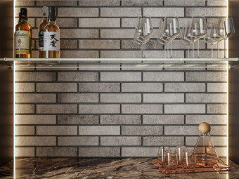 Golden Tile_Seven Tones Grey klinker falburkolat 25 x 6 x 0,6 cm /342010/