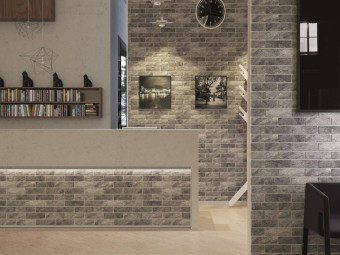 Golden Tile_London Antracite klinker falburkolat 25 x 6 x 0,6 cm /30U010/