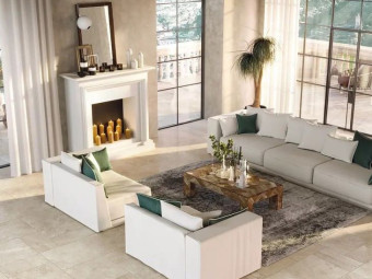 Monocibec_Tradition Matt Travertino Gres burkolat 80*80 cm