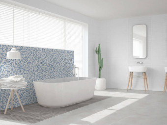 Keros_ White Ret Fényes Brillo fali csempe 30*90  cm