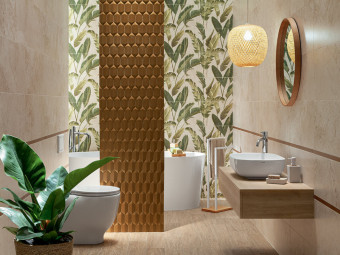 Tubadzin_Floral Stone Gold matt Mosaic csempe 26,5*29,1*1,2 cm