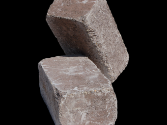 Barabás térkő Antikolt blokkelem 40x20x15 cm, barna