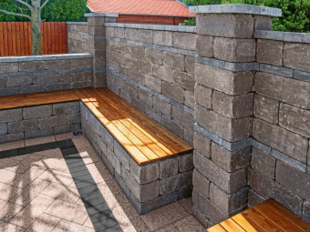 Barabás térkő Antikolt blokkelem 40x20x15 cm, barna