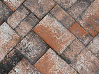 Barabás térkő Somló Trió 6 cm, terra-antracit
