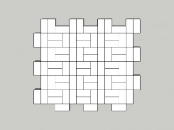 Barabás térkő Téglakő 5 cm, sárga-piros