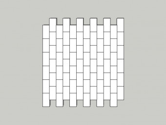 Barabás térkő Téglakő 5 cm, sárga-piros