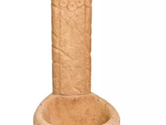 FabroStone_Virágos kerti kút - terracotta 117*60*62 cm