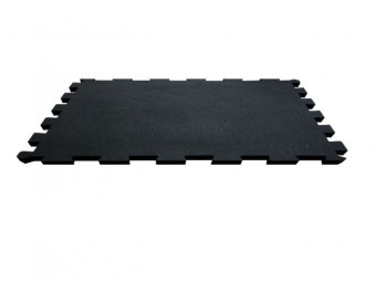 PUZZLE mintás fitnesz gumilap Fekete 990x990mm