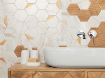Tubadzin_Flare Wood Hex Fényes falicsempe 12,5x11x0,9