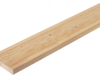 Szibéria Vörösfenyő Teraszburkolat, Kétoldalt Bordázott, AB minőség, 4000 x 144 x 25 mm