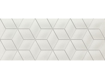 Arté_ Perla White STR Decor Ret fényes/matt fali csempe 29,8*74,8 cm