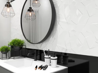 Paradyz_Synergy Bianco STR B fényes fali csempe 30*60cm