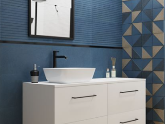 Tubadzin_Reflection Navy Ret matt fali csempe 29,8*59,8 cm