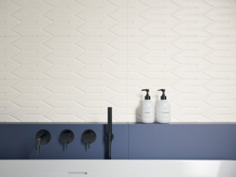 Paradyz_Nightwish Bianco STR B Ret matt fali csempe 25*75 cm