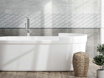 Valore_Tiberio White fényes fali csempe 25*40 cm