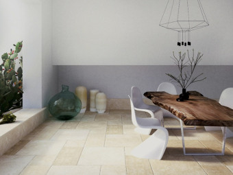 Tuscania_La Leccese Almond Ret matt padlólap 30,4*30,4 cm