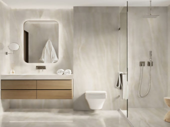 Divina Onyx White Lappato Rekt fényes gres burkolat 60*120*0,92 cm