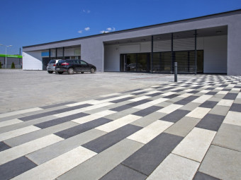 Leier Forum térkő 8cm Középszürke