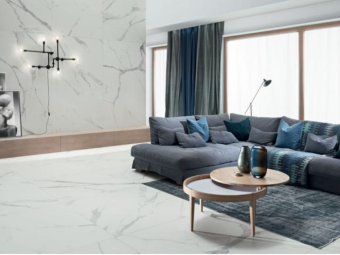 Tubadzin Monolith_Carrara/PietraSanta Mat gres burkolat 79,8*79,8*0,8 cm
