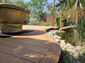 Mediterrán WPC 21*145*5800 mm teraszburkolat szahara