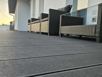 Mediterrán WPC 21*145*2900 mm teraszburkolat antracit