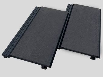 Mediterrán R WPC 155x20x5800 mm natúr falpanel antracit