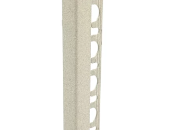 Kőhatású Profilok_Progress Projolly Square Stone Line White Cement Alumínium Szögletes Élprofil 8 mm 2,7 m/szál /PJQSA 08-SL18/